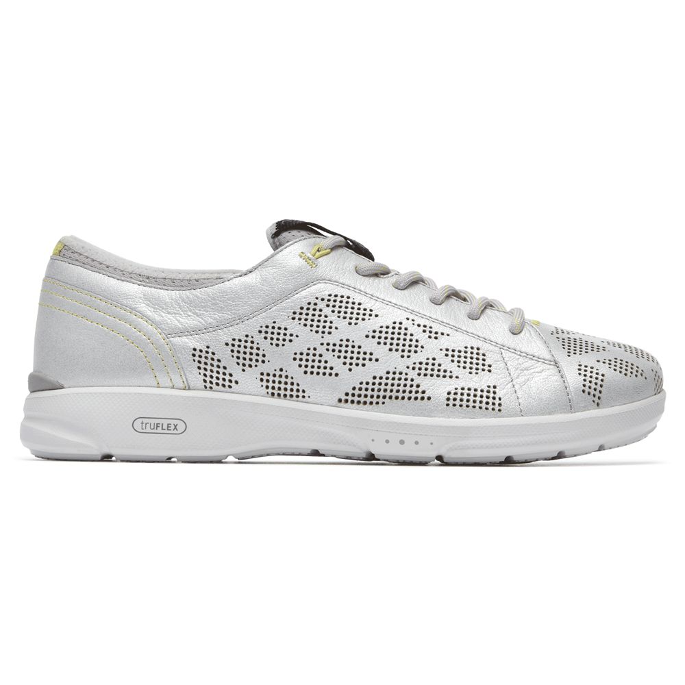 Rockport Truflex Lace-To-Toe  - Womens Sneakers - Silver - NZ (KXO-184592)